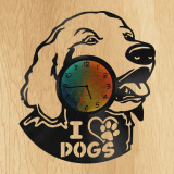 Макет часов "Dogs"